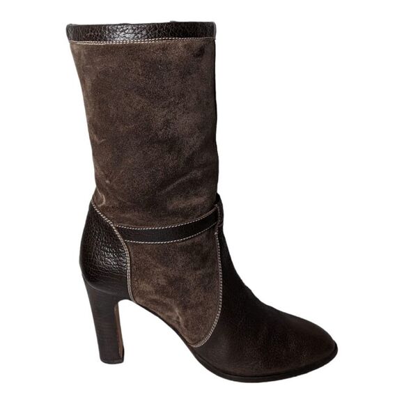 MICHAEL KORS Brown Suede Slouchy Boot Size 8.5 - Picture 7 of 9